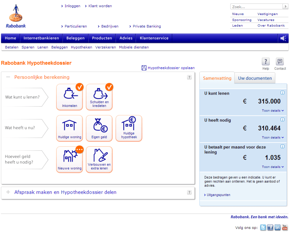 familiehypotheek rabobank